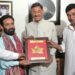 MoS Defence Sanjay Seth Honours Veteran Litterateur Dr Satish Vimal in Srinagar