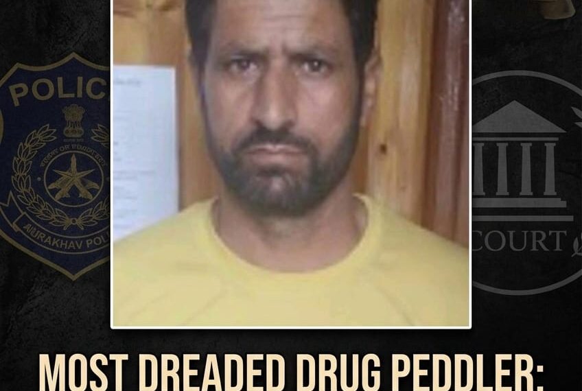 Kulgam Police Cracks Down on Repeat Drug Offender Under ‘Nasha Mukt Abhiyan’