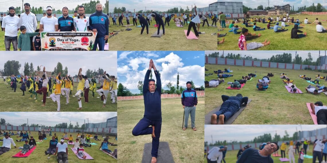 International Day of Yoga Celebrated by Youth Services & Sports Beerwah