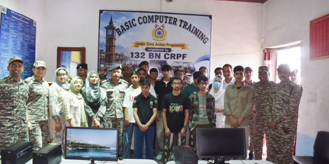 CRPF Launches One-Month Basic Computer Training for Underprivileged Youth in Srinagar