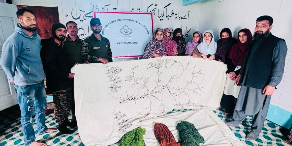 Indian Army Backs Local Women Artisans, Revives Livelihood Through Traditional Chain Stitch Craft