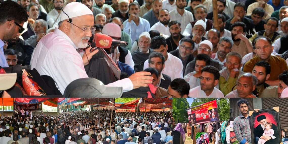 Thousands Attend Two-Day Majlis-e-Hussaini at Astan-e-Aliya Habak Arampora; AJKSA President Highlights Message of Sacrifice, Resistance and Muharram