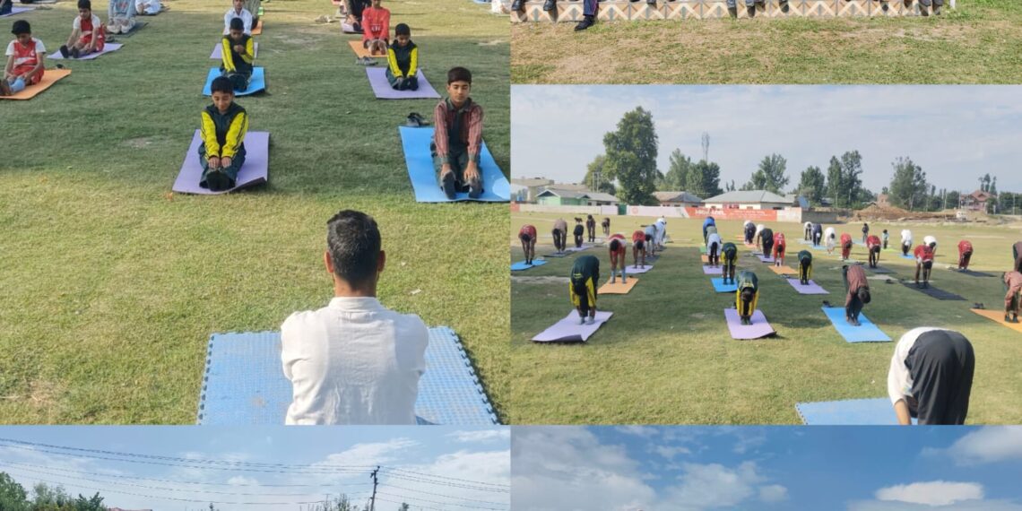 Mera Yuva Bharat Baramulla Organises International Yoga Day Programme at Hajin, Bandipora