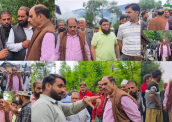 MLA Khansahib Saif Din Bhat Visits Flood and Hailstorm-Affected Areas