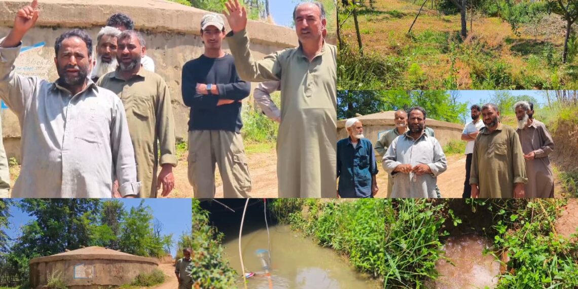 Lalpora Beerwah Residents Protest Acute Drinking Water Shortage, Around 70 Households Affected; Demand Immediate Action