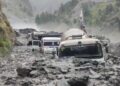 Flash Floods Triggers Landslide in Kishtwar, Doda, Vehicles Buried