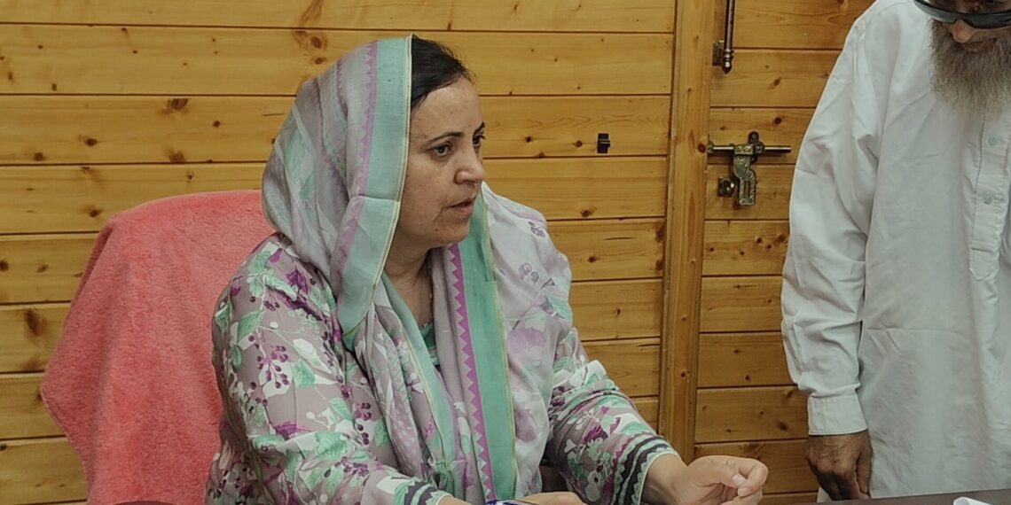 Sakina Itoo Reviews Welfare Schemes, Calls for Stronger Coordination Across Key Departments