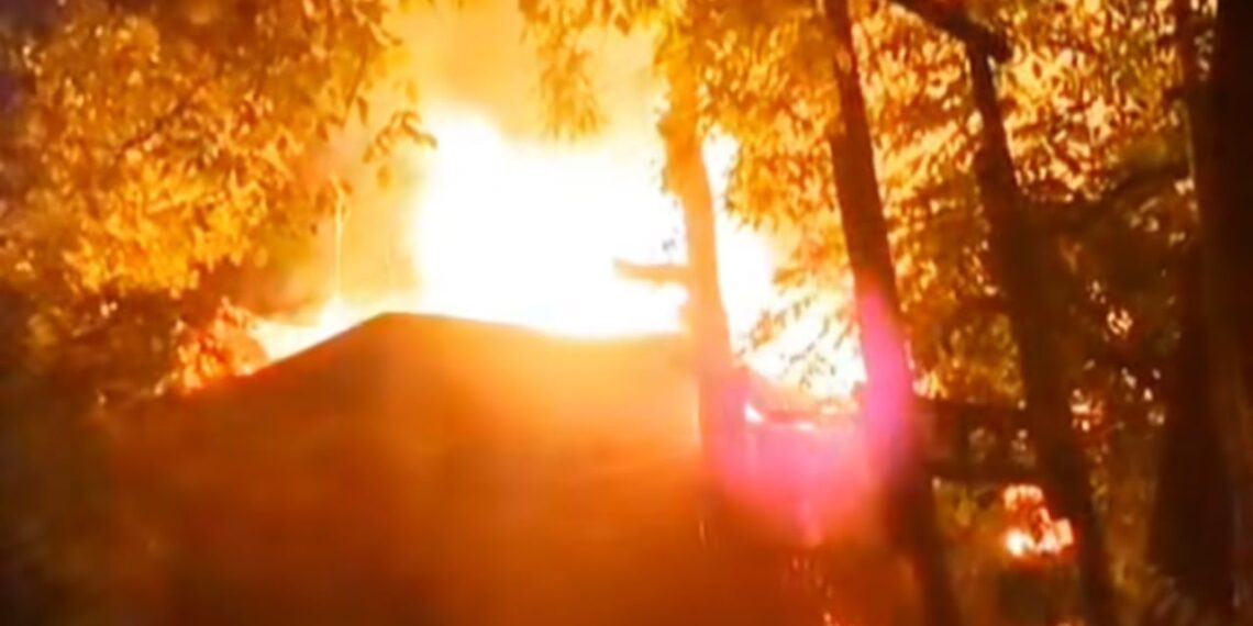 Residential House Damaged in Anantnag Fire