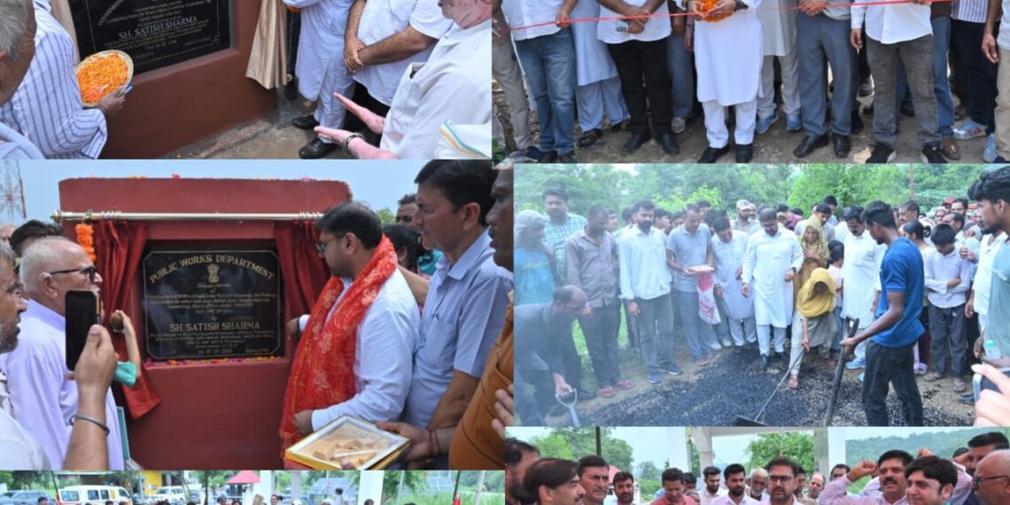 Satish Sharma inaugurates and launches development projects worth over ₹10 crore in Chhamb