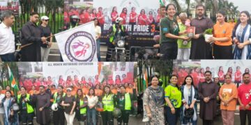 Satish Sharma flags off ‘Ride with Pride 3.0’ All-Women Motorbike Expedition