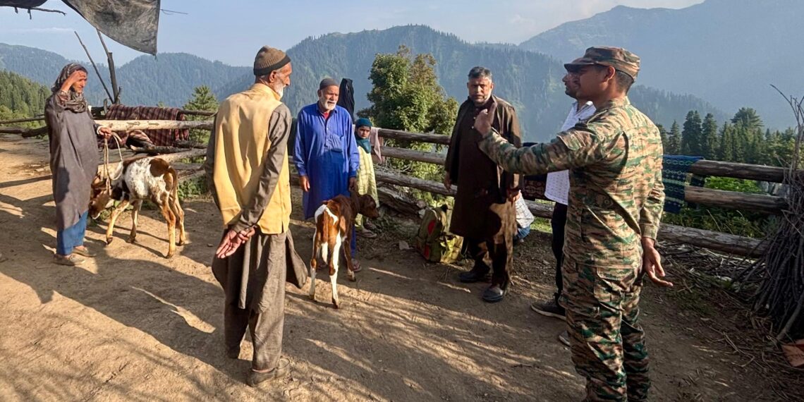 Indian Army Brings Veterinary Care to Remote Keran Highlands, Benefits Nomadic Livestock Owners