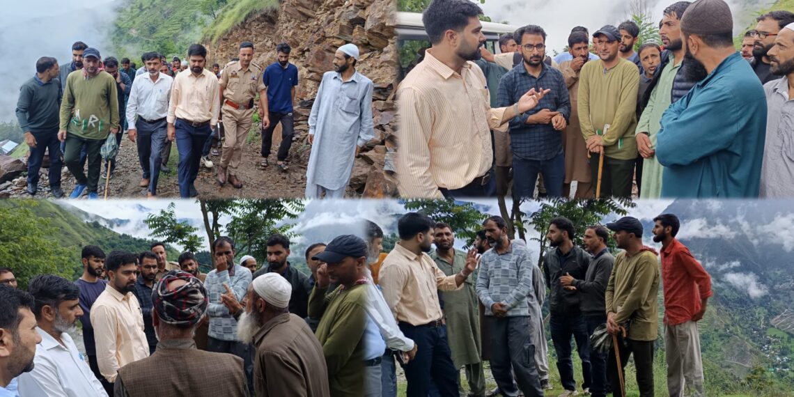 SDM Karnah Visits Batlan Area Amid Inclement Weather, Reviews Essential Services and Safety Measures