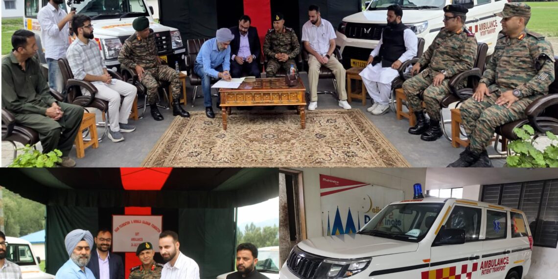Naam Foundation, Nirmala Gajanan Foundation Donate Two Ambulances to Civil Administration in Uri