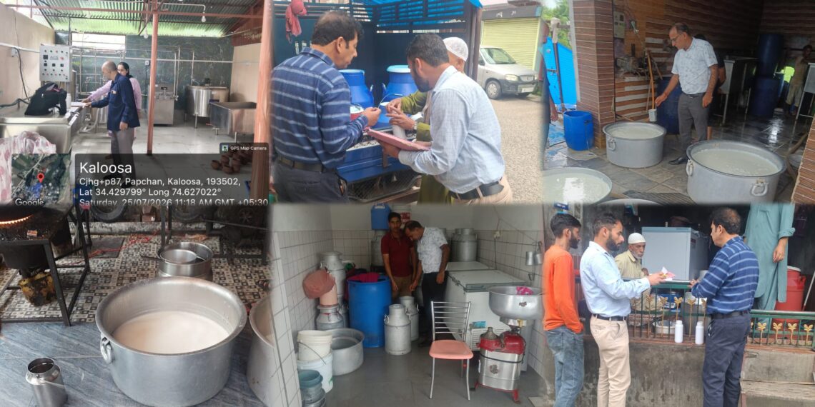 FDA Launches UT-Wide Crackdown on Milk Quality; 170 Samples Collected Across J&K for Safety Testing