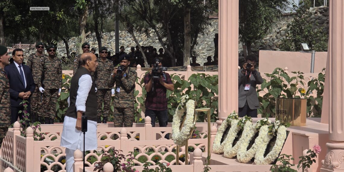 Rajnath Singh Leads Nation in Paying Tribute to Kargil Heroes at Drass War Memorial