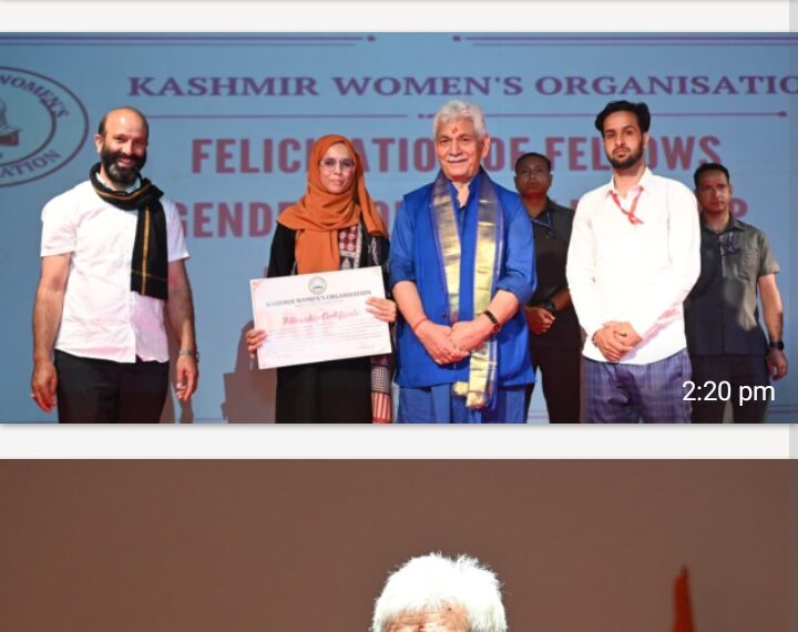 LG Sinha Felicitates 32 KWO Fellowship Recipients, Lauds Women Breaking Stereotypes