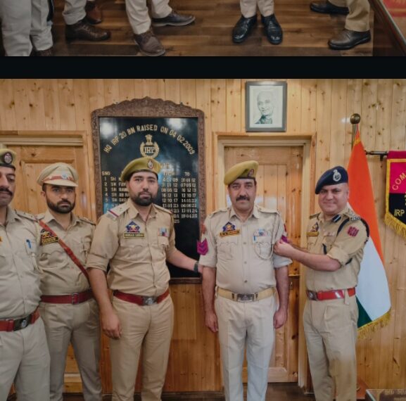 Pipping Ceremony for Newly Promoted Officials Held at 20 JKAP IR Battalion