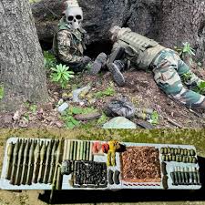 Army Busts Terror Hideout in Keran, Recovers Five AK Rifles, Grenade