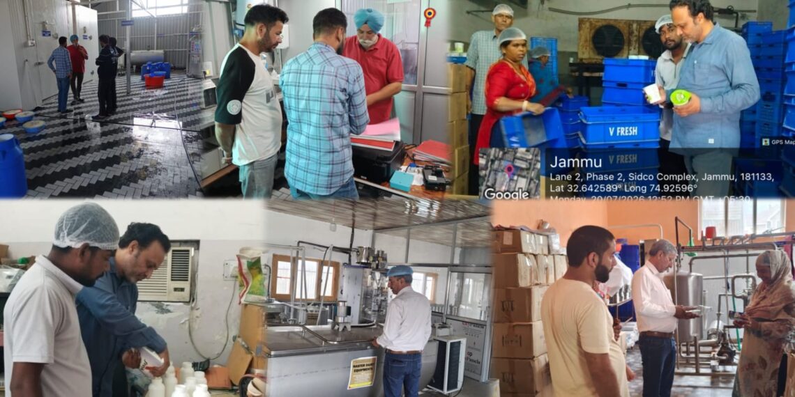 FDA Cracks Down on Dairy Units Across J&K; 34 Milk Product Samples Lifted for Quality Testing