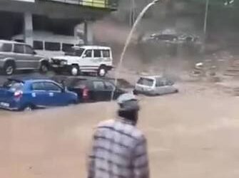 Heavy Rain Triggers Flash Floods in Doda’s Thathri; Houses, Shops, Vehicles Damaged, NH-244 Closed