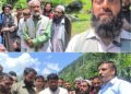 چاری زب موری کلاروس میں بادل پھٹنے سے متاثرہ علاقوں کا دورہ، ایم ایل اے میر محمد فیاض نے مسجد کی تعمیر کی ذمہ داری لی۔