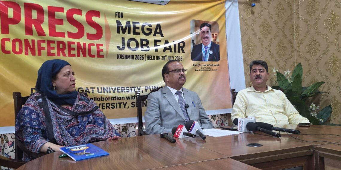 Mega Job Fair Creates History in Kashmir; 900 Youths Selected, More Recruitment Drives Planned: VC CU Srinagar