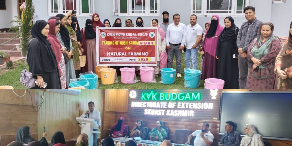 KVK Budgam Concludes Five-Day Natural Farming Training for Krishi Sakhis