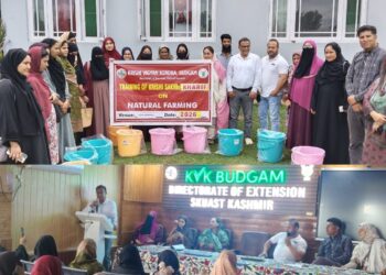 KVK Budgam Concludes Five-Day Natural Farming Training for Krishi Sakhis
