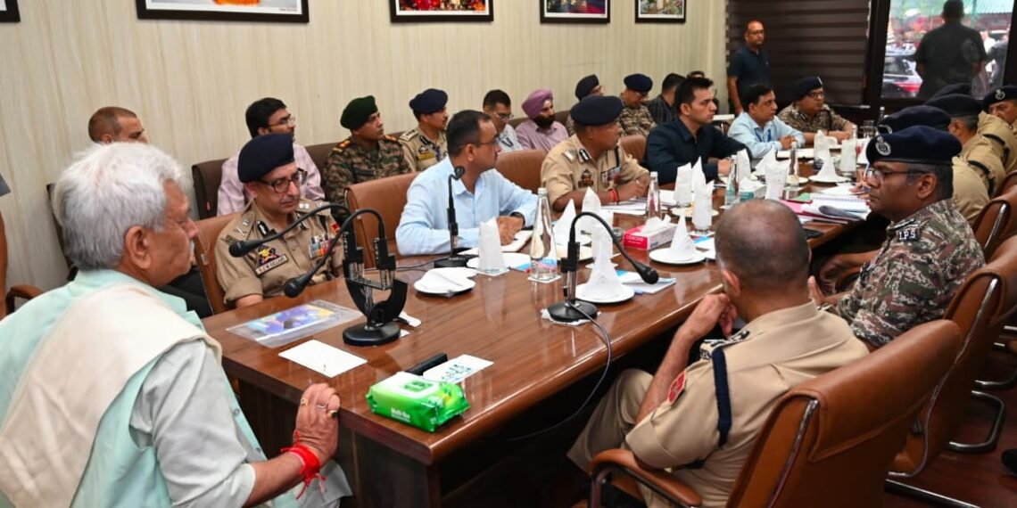 LG Manoj Sinha Reviews Arrangements at Bhagwati Nagar Yatri Niwas Ahead of Amarnath Yatra