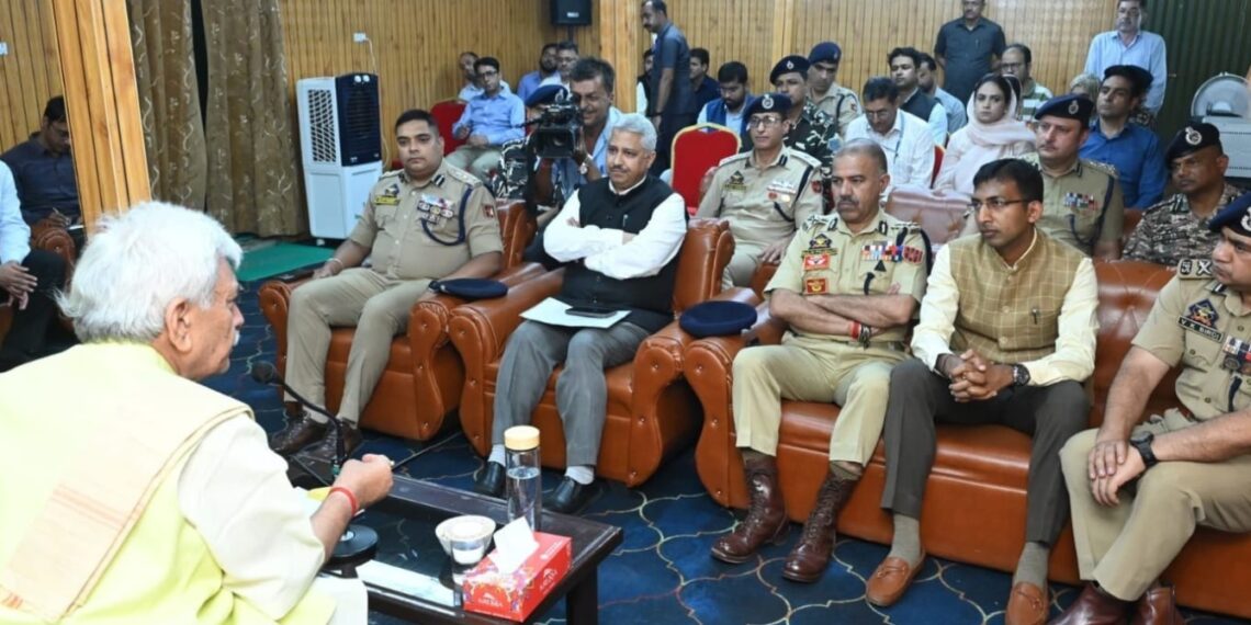 LG Manoj Sinha Reviews Amarnath Yatra Arrangements at Pantha Chowk, Orders Zero-Inconvenience for Pilgrims