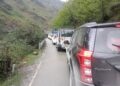 Traffic Halted on Jammu-Srinagar NH-44 Due to Heavy Rain, Mudslides