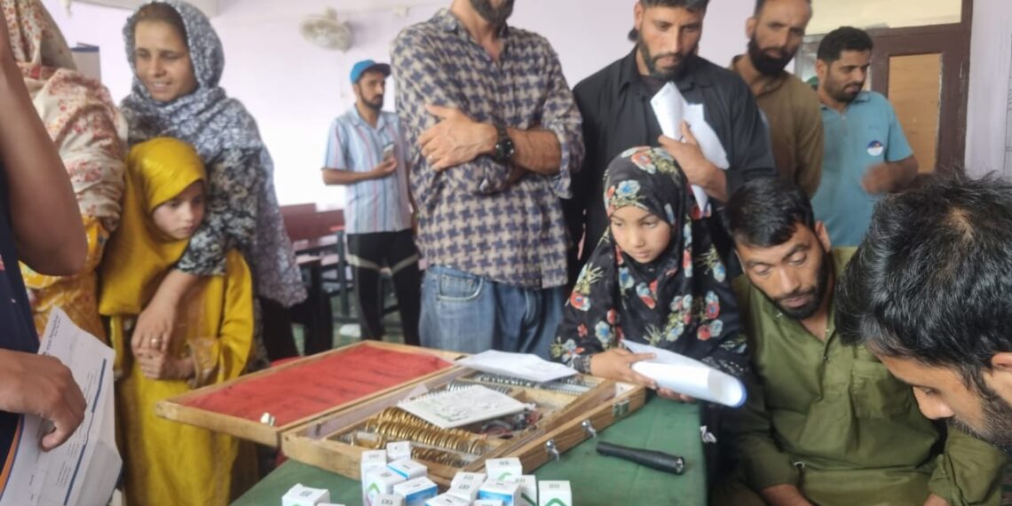 150+ PATIENTS EXAMINED AT FREE EYE SCREENING CAMP IN J&K’s KUPWARA