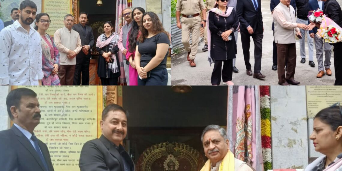 Chief Justice Sanjeev Kumar Concludes Two-Day Karnah Visit with Visit to Historic Sharda Temple at LoC Teetwal