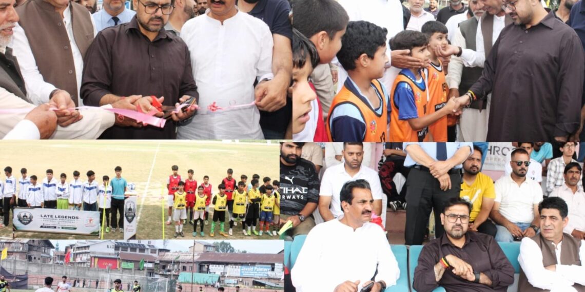 Minister Satish Sharma Inaugurates ‘Late Legends Memorial Knockout Football Tournament’ at Anantnag; Calls Sports the Strongest Weapon Against Drug Abuse
