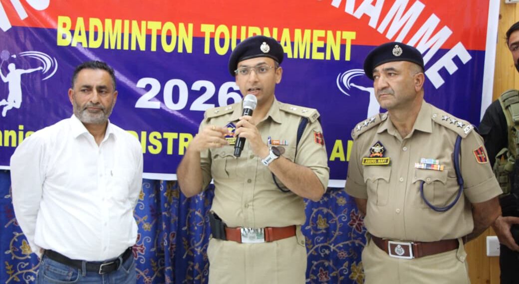 Anantnag Police Organises Badminton Tournament at Indoor Stadium GDC Anantnag under CAP