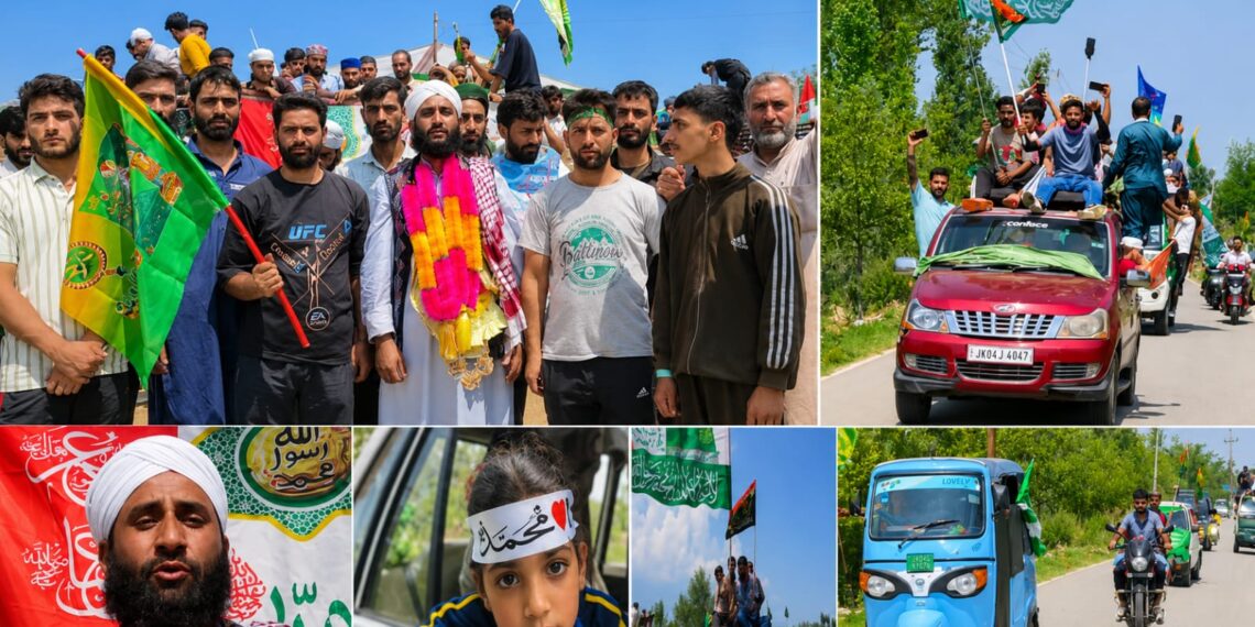 Eid Milad-un-Nabi ﷺ Rally Held from Wacho to Arizal and Khansahib