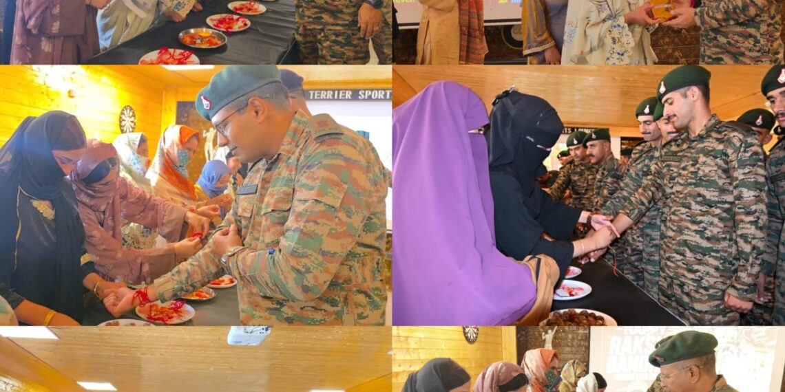 Kupwara Women Celebrate Raksha Bandhan with Soldiers at Patahirri Garrison
