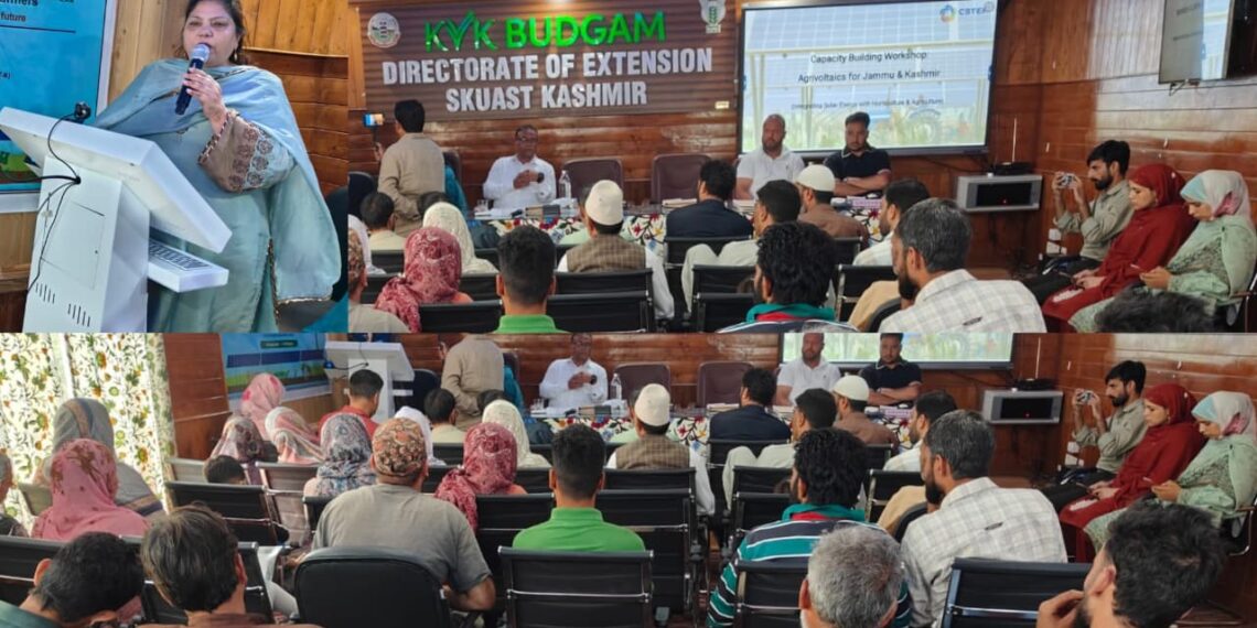 SKUAST-Kashmir, KVK Budgam and CSTEP Organise Capacity Building & Awareness Workshop on Agri-Photovoltaic (Agri-PV) Systems in Budgam