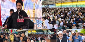 Thousands of Azadars Participate in Arbaeen-e-Imam Hussain (A.S.) Commemorations at Mulla Buchan, Magam