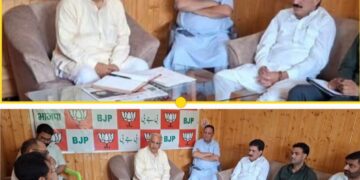 Ashok Koul Chairs Key Organisational Meeting in Srinagar, Calls for Stronger Grassroots Connect and Political Outreach