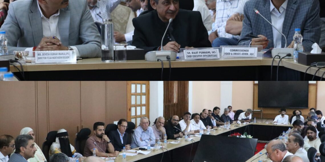 CEO, FSSAI Chairs Interactive meeting with Food Business Operators at SKICC Srinagar; Assures Support for Strengthening Food Safety Infrastructure