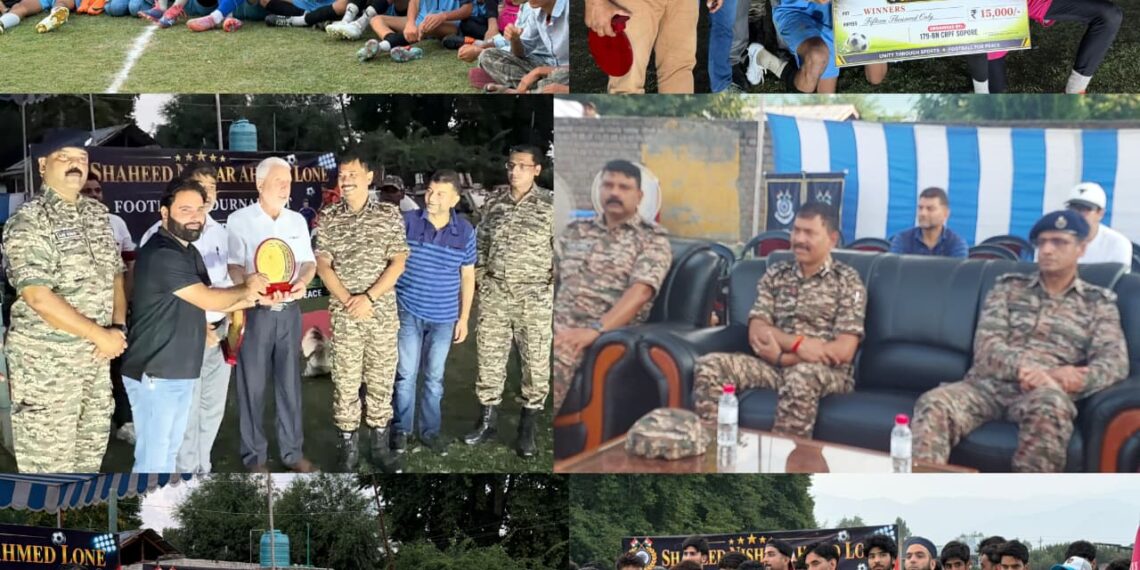 179-BN CRPF Sopore Concludes Shaheed Nisar Ahmad Lone Memorial Inter-School Football Tournament Under CAP-2026