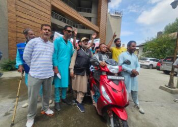 J&K Handicapped Association Launches Indefinite Protest Over Pending Demands