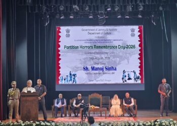 “Will Not Bury the Pain of Partition in the Dust of History”: LG Manoj Sinha