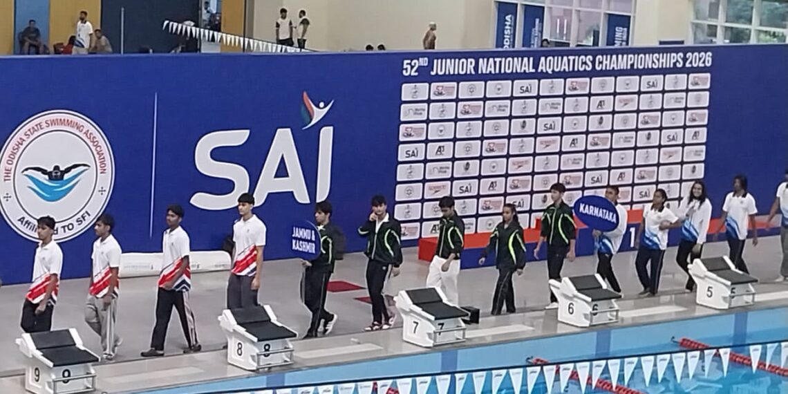 J&K Junior Swimmers compete at National Championships in Bhubaneswar