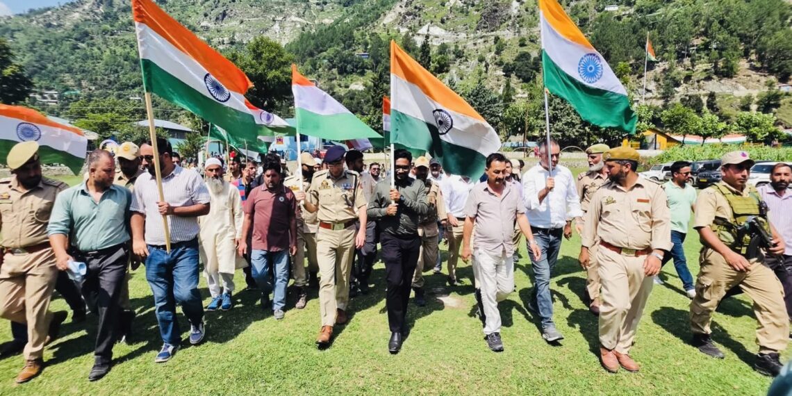 Teetwal Turns Tricolour as Mega Tiranga Rally Celebrates Patriotism Under Har Ghar Tiranga Campaign