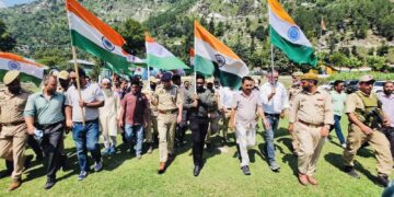 Teetwal Turns Tricolour as Mega Tiranga Rally Celebrates Patriotism Under Har Ghar Tiranga Campaign