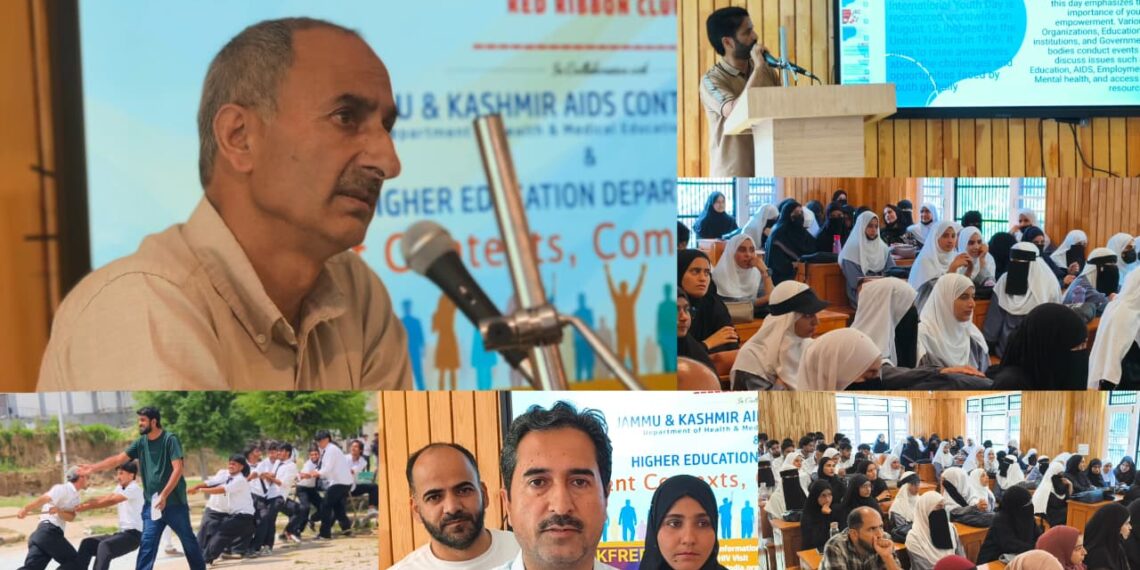 International Youth Day Celebrated at Government Degree College Beerwah with Patriotic Fervour and HIV/AIDS Awareness Programme