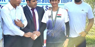 Mohammad Qais Wins Silver Medal At J&K Soft Tennis Championship