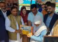 BJP President Sat Sharma Felicitates Students at ‘Mere Sapno Ka Bharat’ Programme in Ganderbal